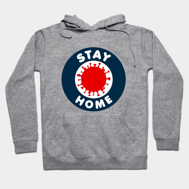 StayAtHome Corona Design Hoodie by mpdesign